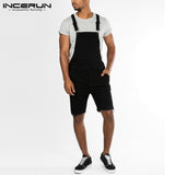 Summer Men's Sets Shorts Jumpsuits Rompers Denim Overalls Vacation Sets Bib Shorts Overall Rompers Hiphop Coveralls Hombre Pant